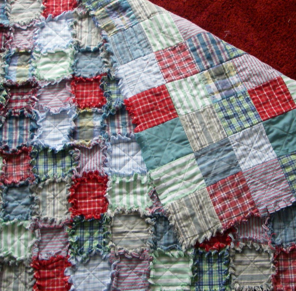 Raggedy Quilt Upcycling old shirts and tshirts for batt… Flickr
