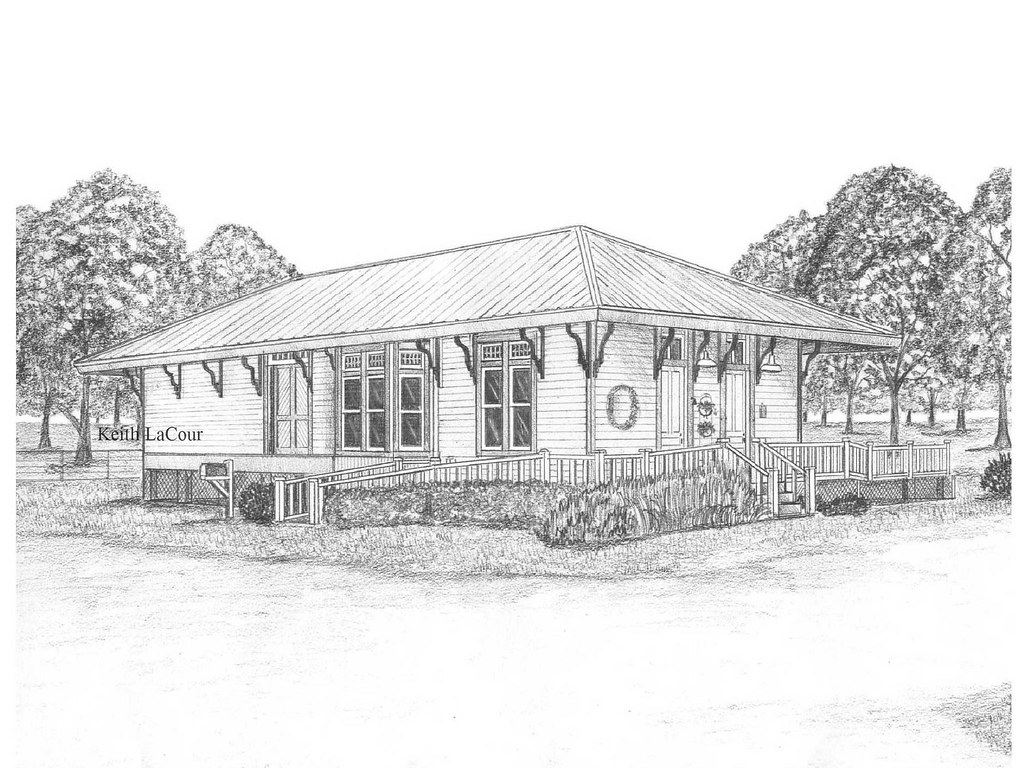 Bayou Natchez Depot / Cloutierville, LA Pencil drawing by … Flickr