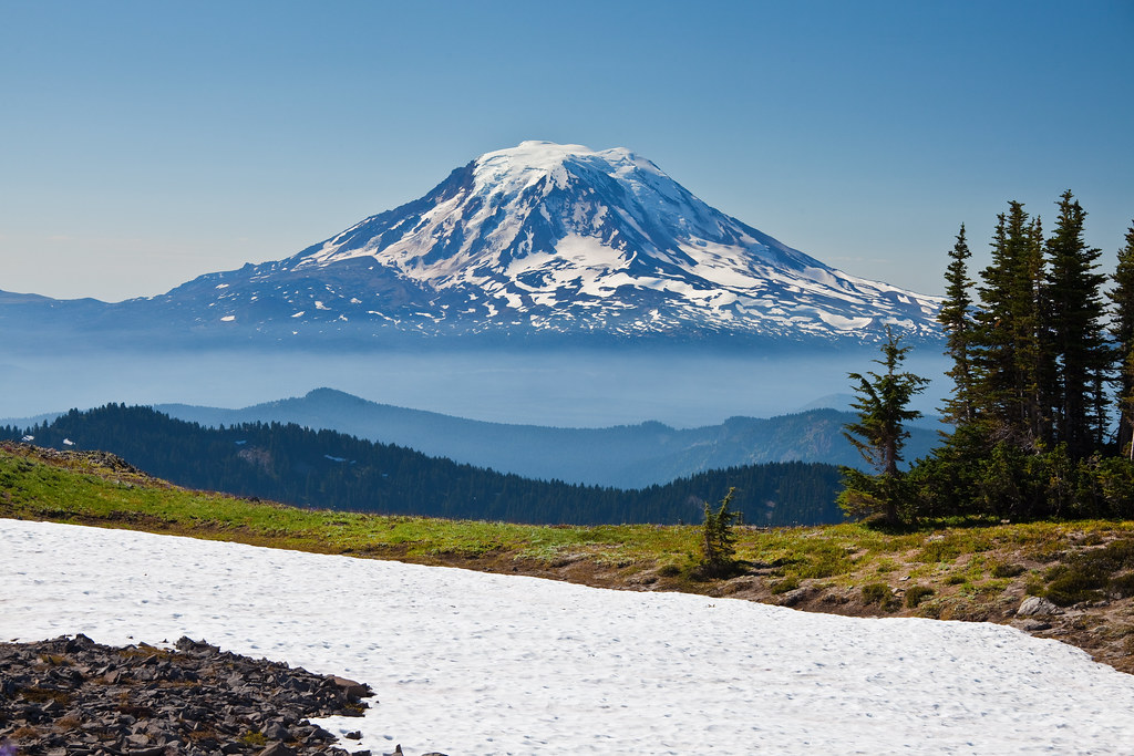 Mount Adams Viewed from the Goat Rocks Wilderness Mount Ad… Flickr