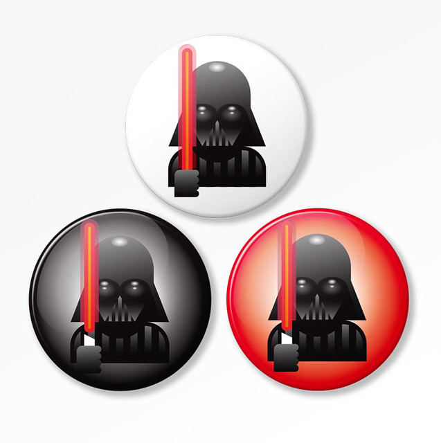 New Darth Vader pin buttons weggart Flickr