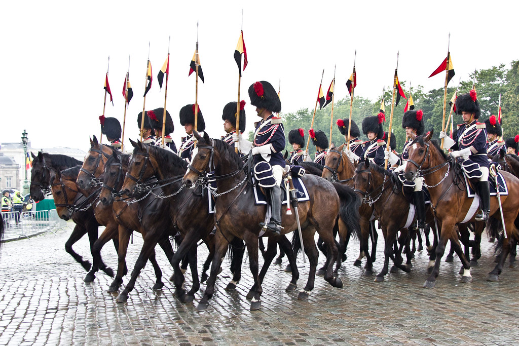 Belgique 21 juillet 2011 Escorte royale à Cheval Flickr
