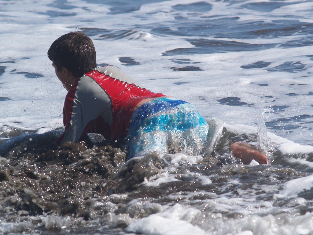 Stinson Beach Boogie board. achesonblog Flickr