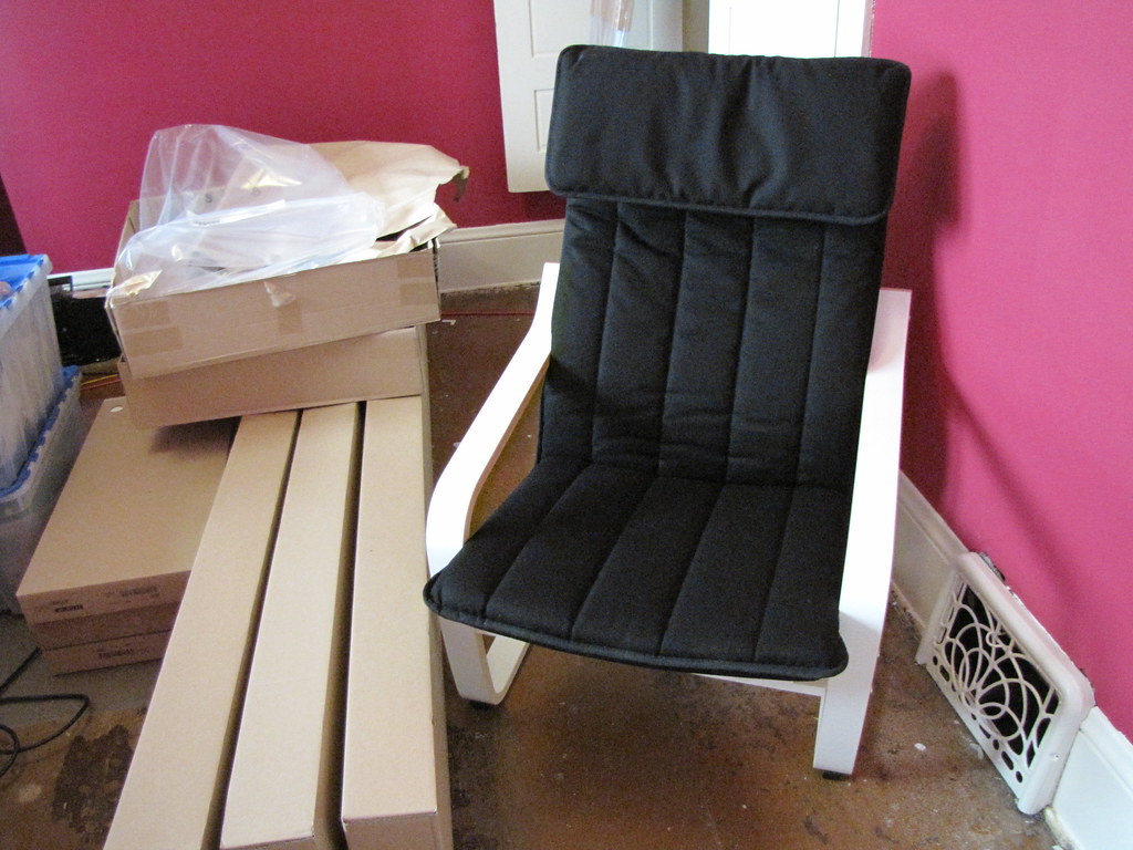 DAANIS Ikea Poang Chair Black And White
