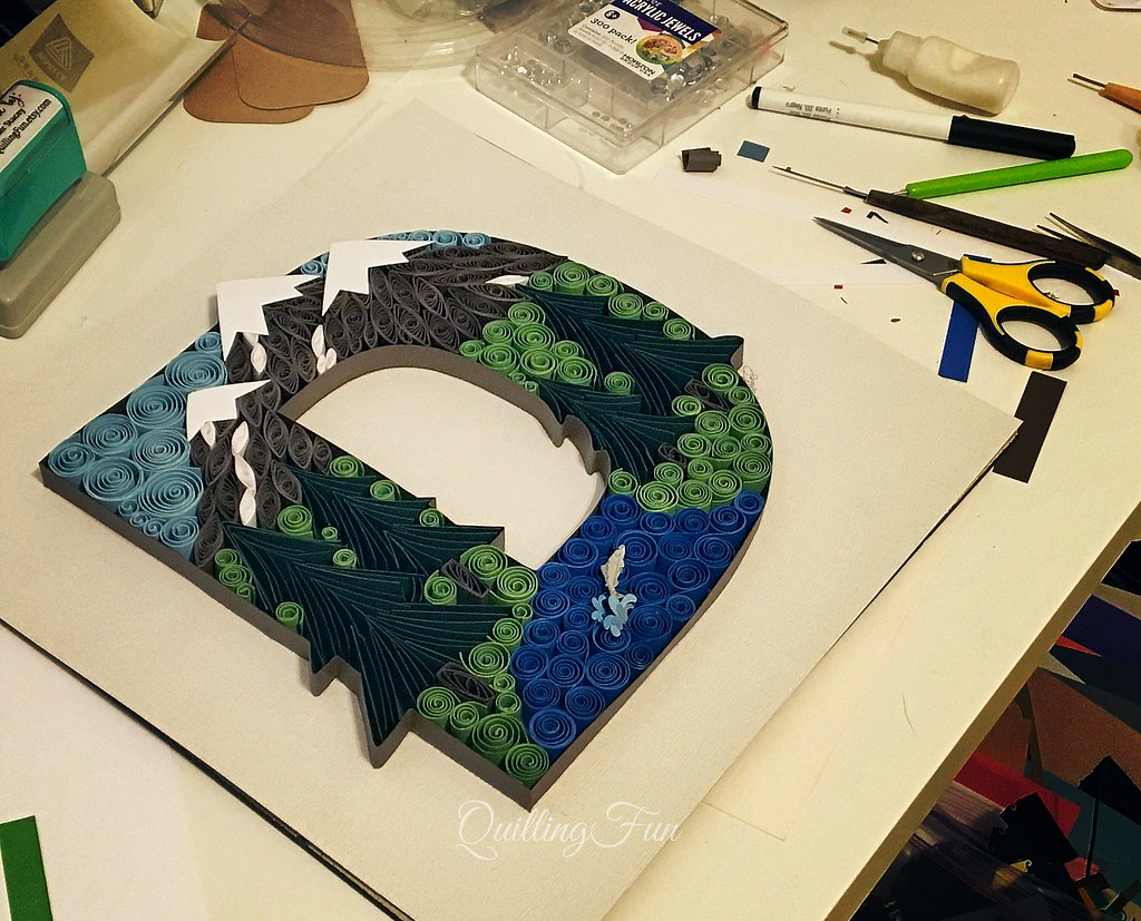 Quilled Mountain Scene Letter D Jenstermusic Flickr