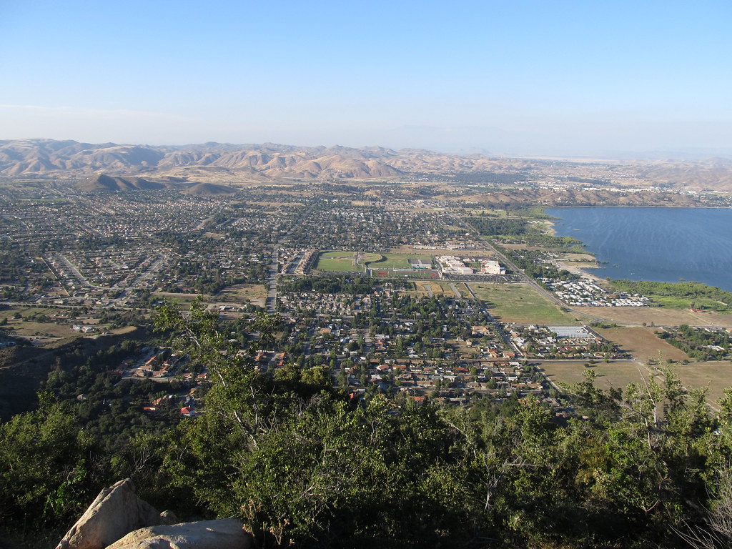 View of Lake Elsinore, California from Ortega Highway Flickr