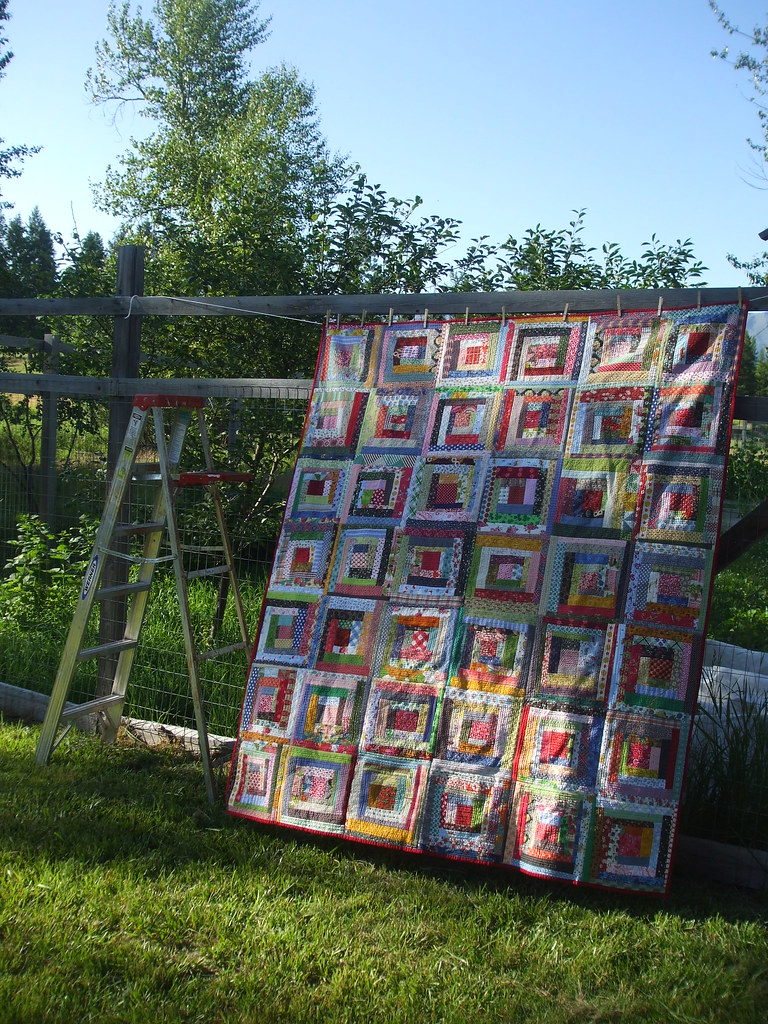 quiltasyougo log cabin inspired by the amazing log cabi… Flickr