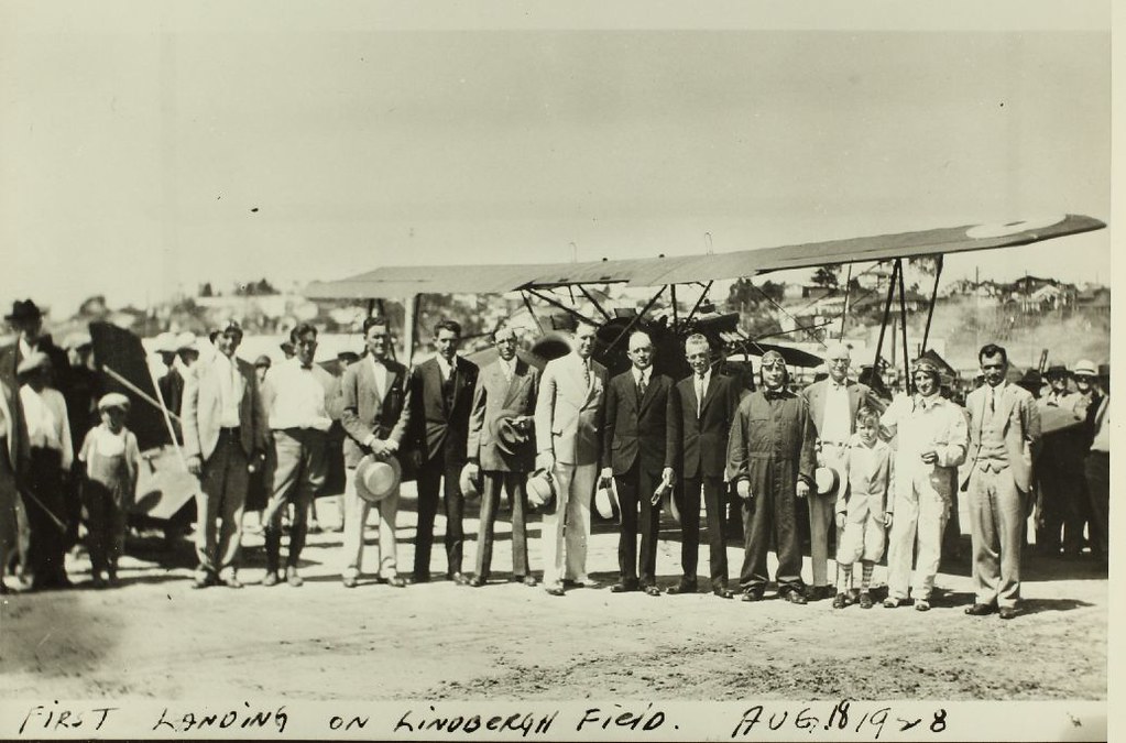First landing at Lindbergh Field, Aug. 16, 1928 Descriptio… Flickr