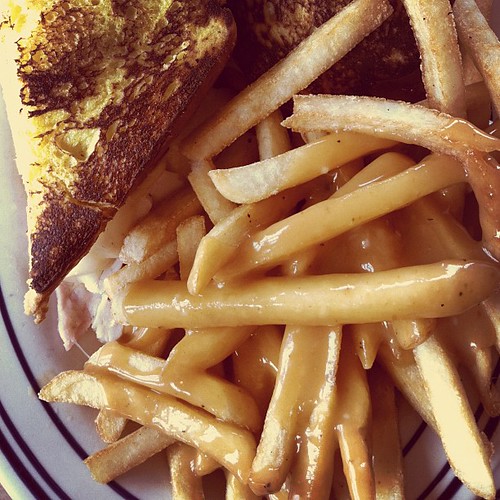 Gravy Fries At the Blue Colony Diner in Connecticut. susansbooks