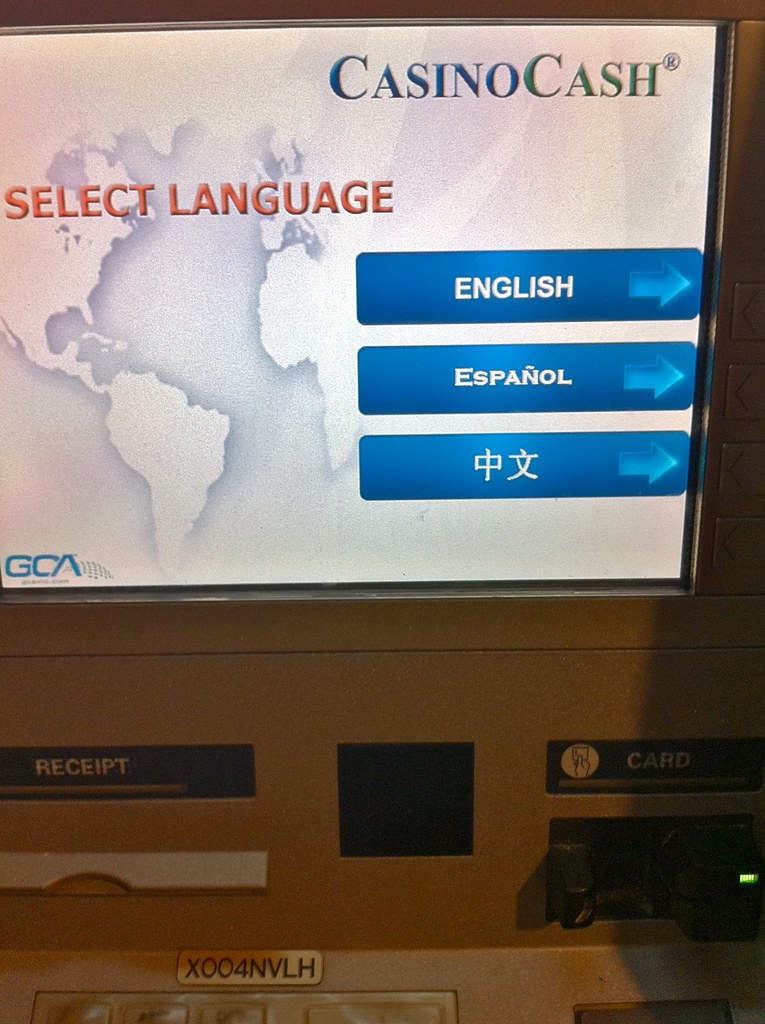 Las Vegas Cash ATM inside a Las Vegas casino offering lang… Flickr
