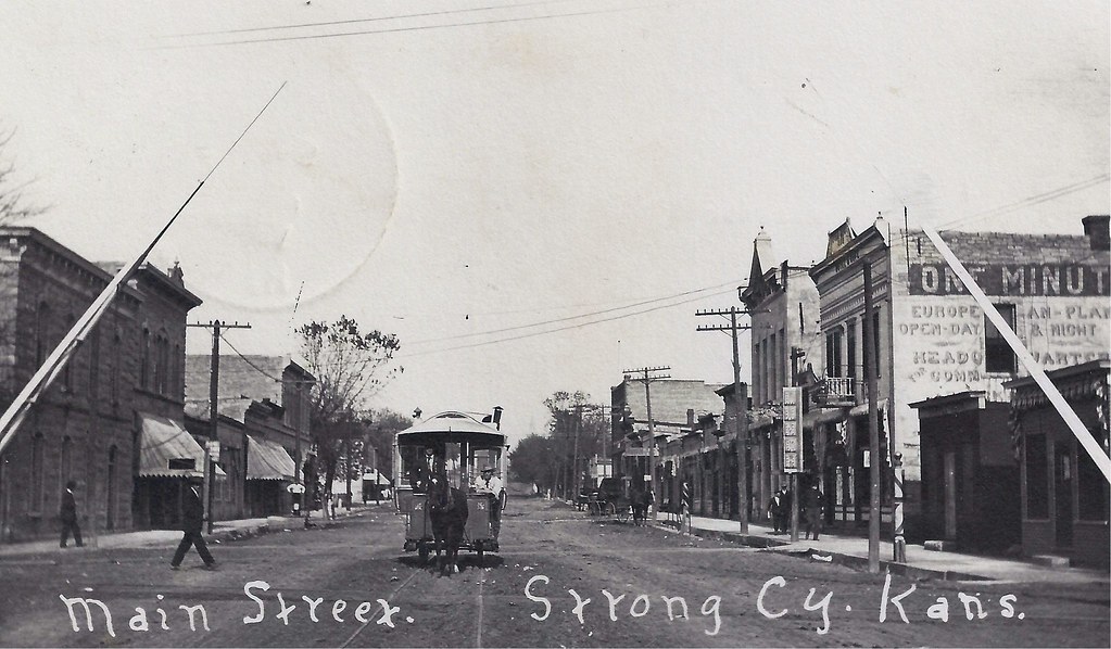 Strong City, Kansas, Main Street Postmarked September 2?, … Flickr