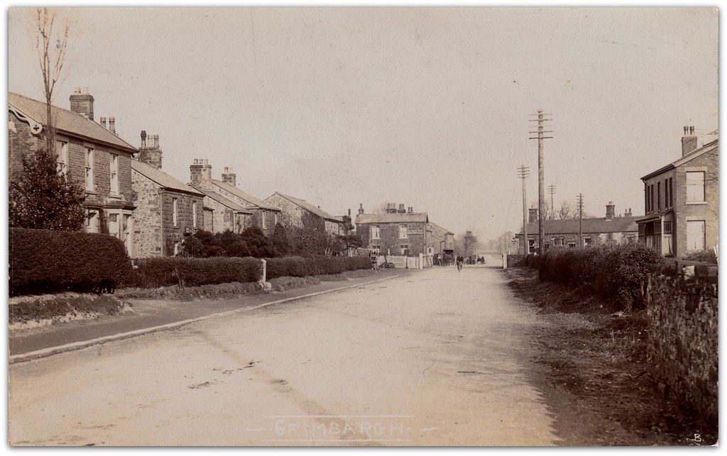 Grimsargh. Sepia postcard. RPPPC by 'B' A view looking no… Flickr