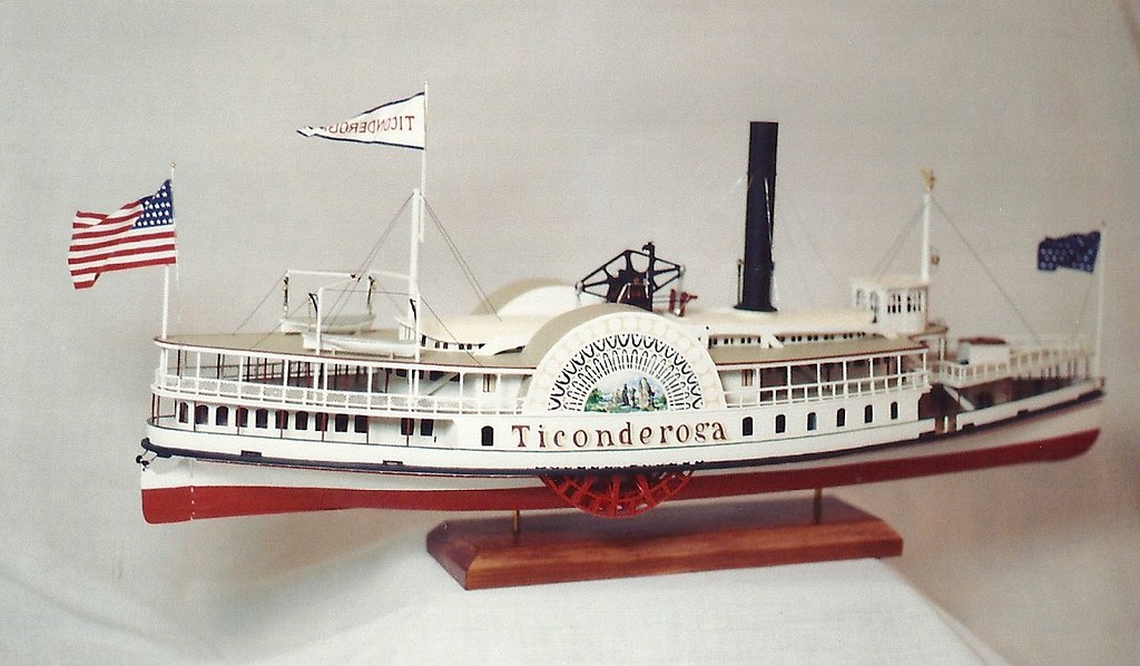 Lake Steamboat TICONDEROGA c.1884 Wood Scale Model a photo on