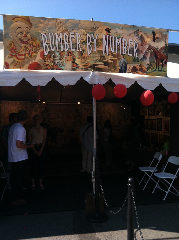 Entrance to the "Bumber By Number" exhibit, Bumbershoot 2011 a photo on Flickriver
