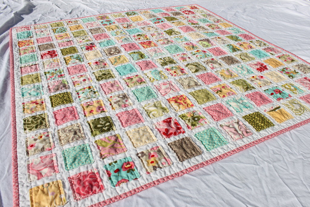 Vintage Baby Quilt Pattern with Hunky Dory Fabric by Moda Flickr