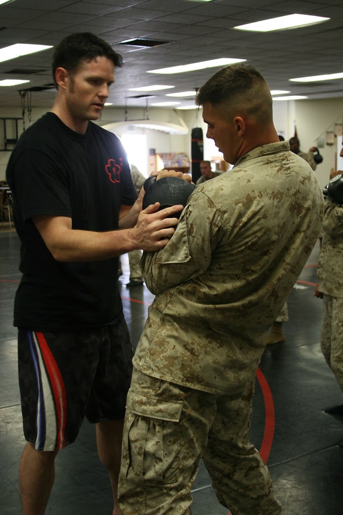 Kettlebells for the Marine martial arts instructors. Flickr