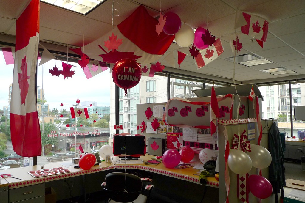 Canadian desk My colleagues decorated my desk in honour of… Flickr