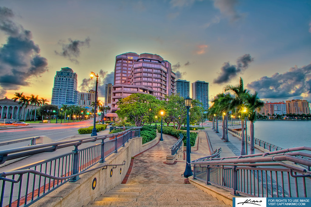 West Palm Beach City Buildings During Sunset captainkimo.c… Flickr