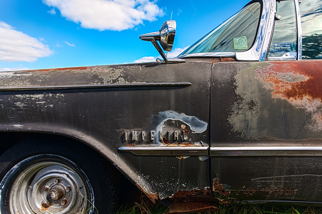 1959 Imperial at Spencer's Auto Salvage M65 Whittemore, M…
