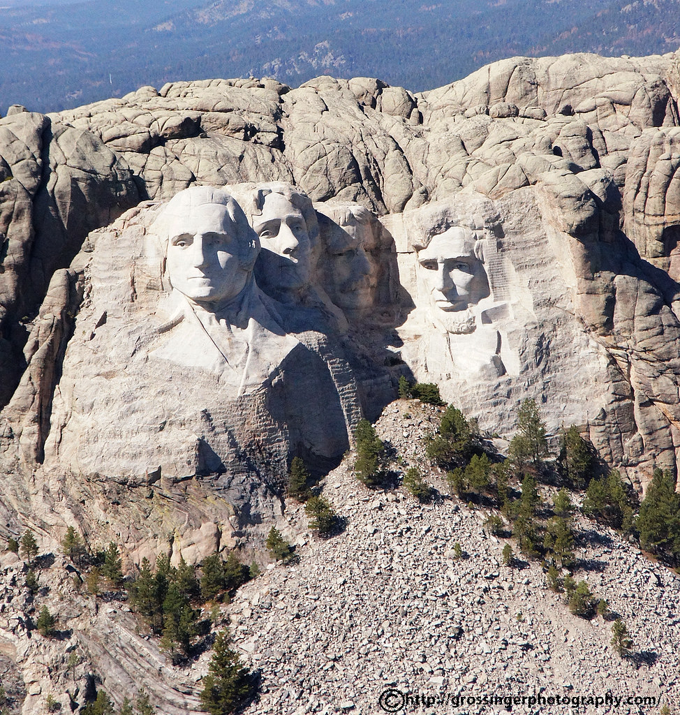 Mt Rushmore Mt Rushmore from a helicopter. Joe Grossinger Flickr