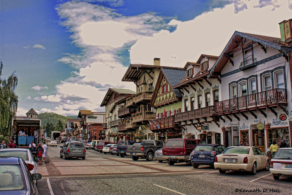 Downtown Leavenworth Wa. Leavenworth is a city in Chelan C… Flickr