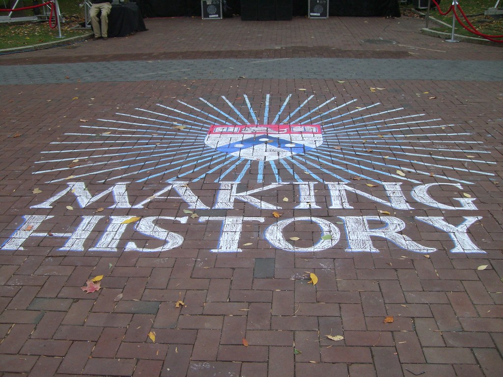 Sidewalk Chalk on Locust Walk during 2007 Flickr