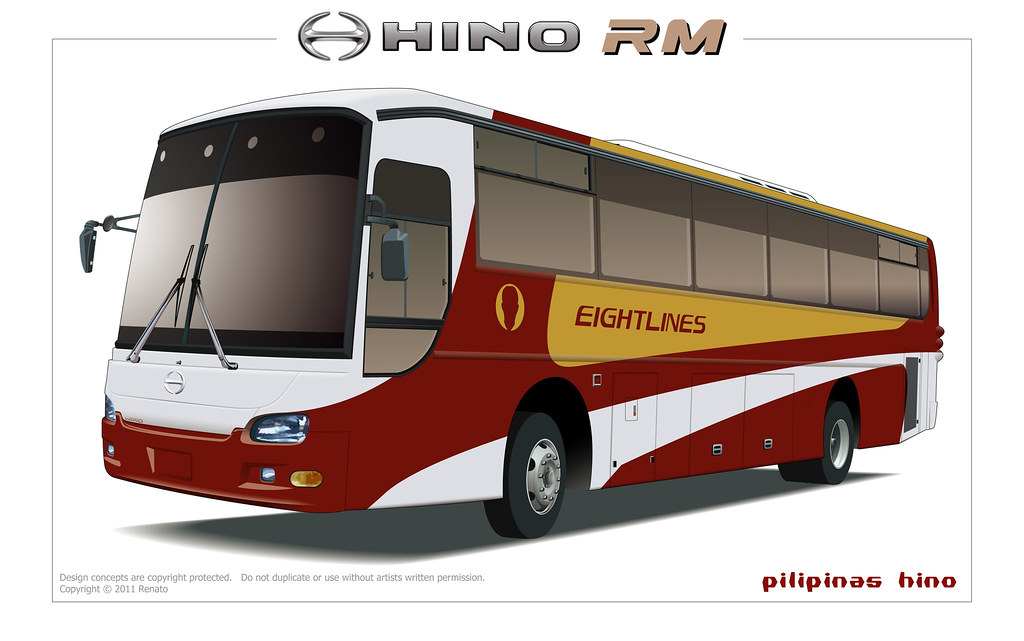 Hino RM Bus Livery I was fascinated with this hino body be… Flickr