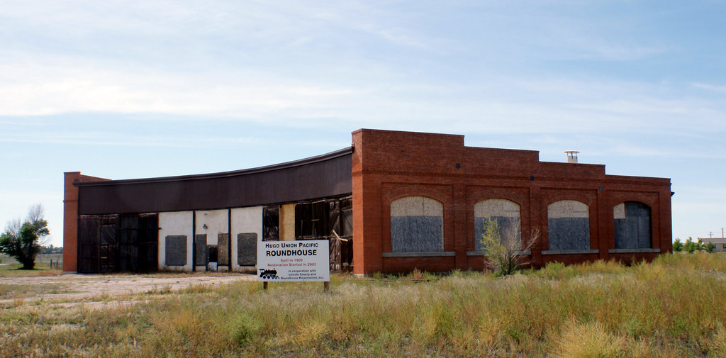 Old Union Pacific Roundhouse Hugo, Colorado ca. 1909 It… Flickr