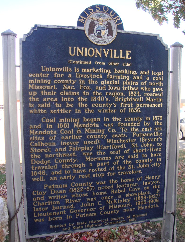 Unionville Marker (Unionville, Missouri) Located on the gr… Flickr