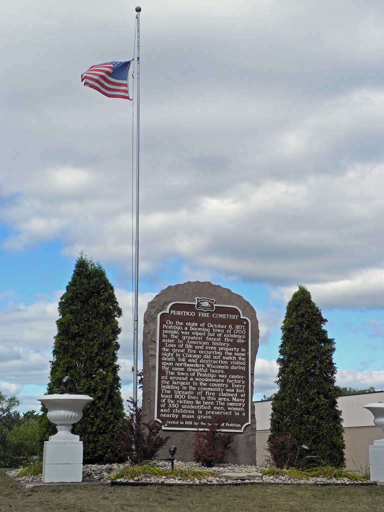 Memorial Plaque, Peshtigo Fire Cemetery, Wisconsin Flickr