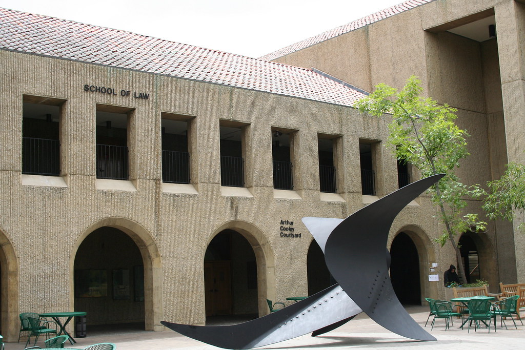 Stanford Law School courtyard and sculpture no. 1453 Flickr