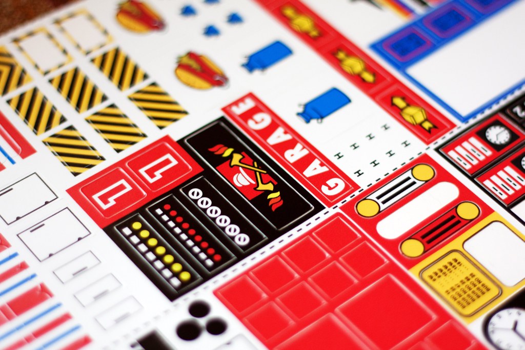 Lego sticker replacements Classic town sticker remake Flickr