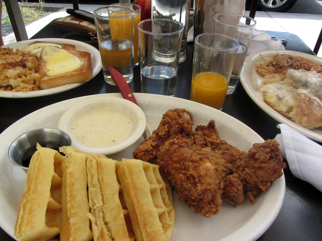 Chicken and waffles. Steuben's in Denver. . Kaylan Flickr