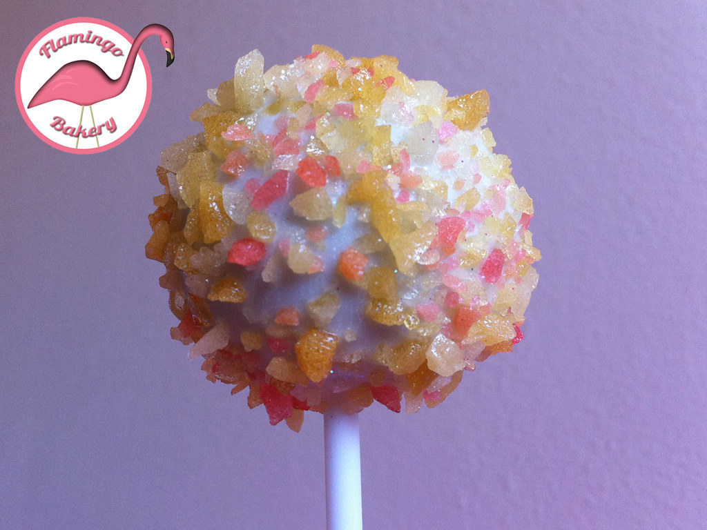 Popping cake pop A cake pop covered in popping candy! D F… Flickr