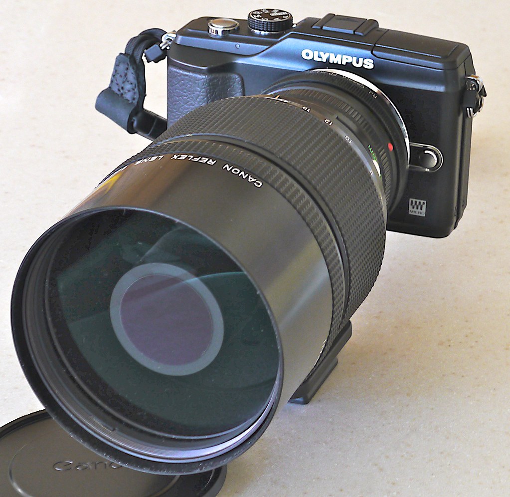 Olympus EPL2 with a Canon FD Reflex 500mm f/8.0 The lens … Flickr