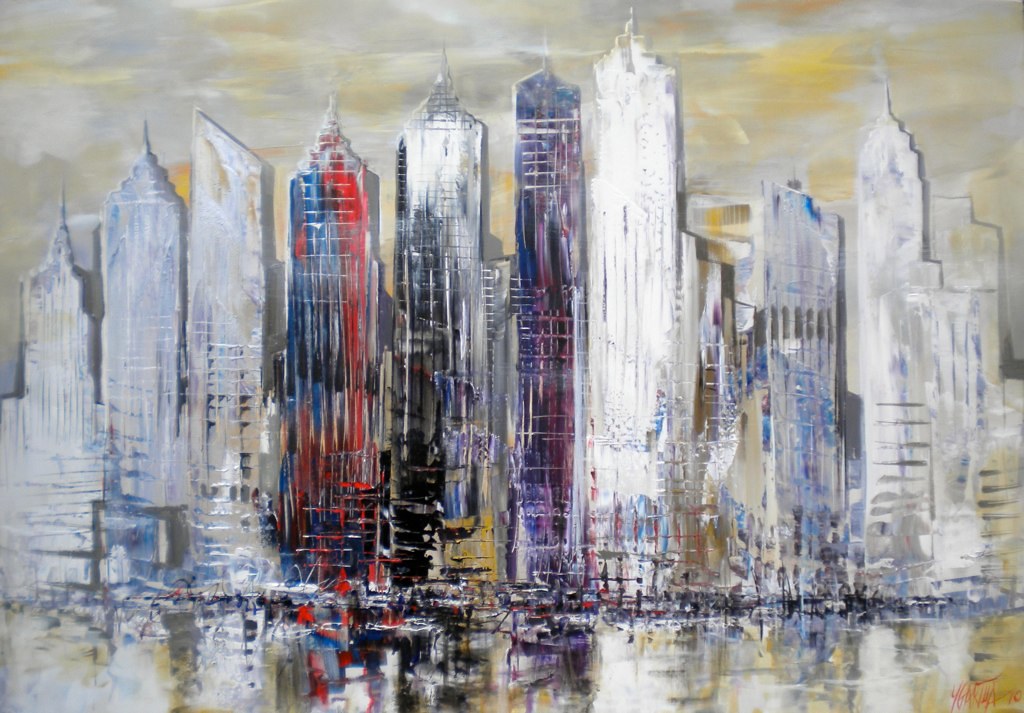 New York Painting Abstract View works for sale on www… Flickr