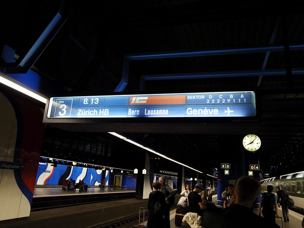Zurich airport railway station Shinsuke Morita Flickr