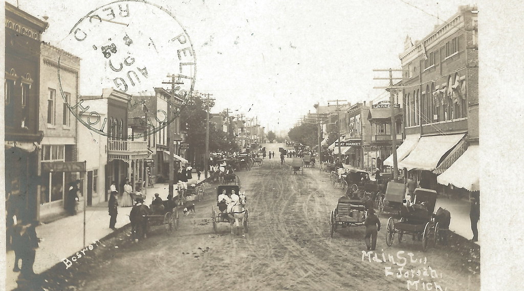 NW East Jordan MI 1908 Downtown Stores and Businesses RPPC… Flickr