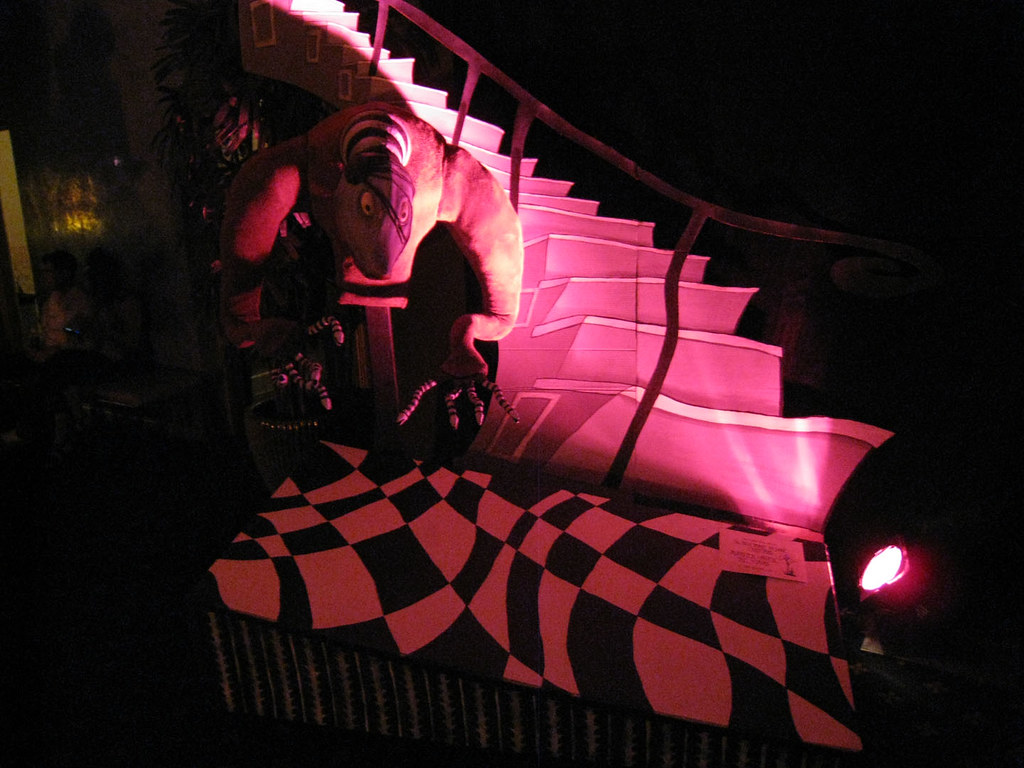 Monster Under the Stairs w/display front CoutureCostumes&Props Flickr