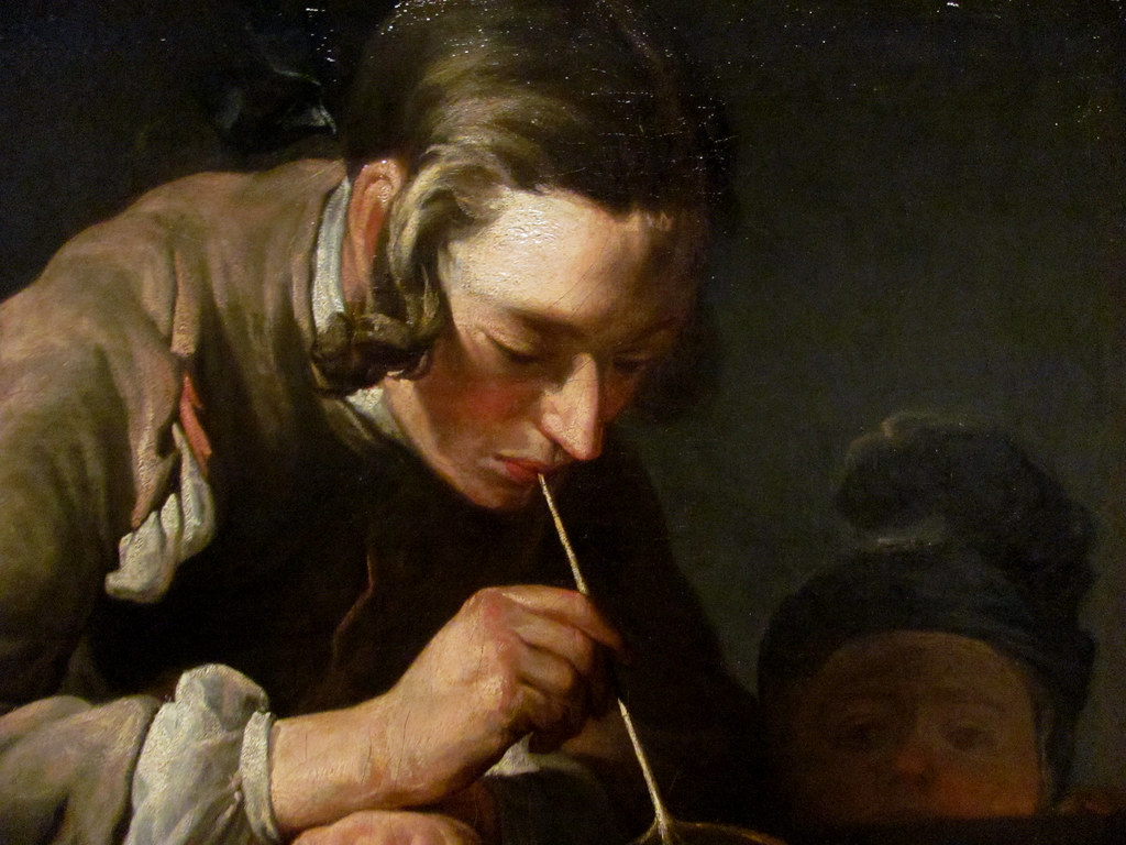 JeanBaptisteSiméon Chardin (detail) Soap Bubbles, c. 173… Flickr