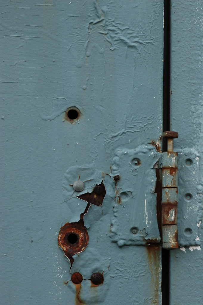 Patching the Patches They repaired this door until someone… Flickr