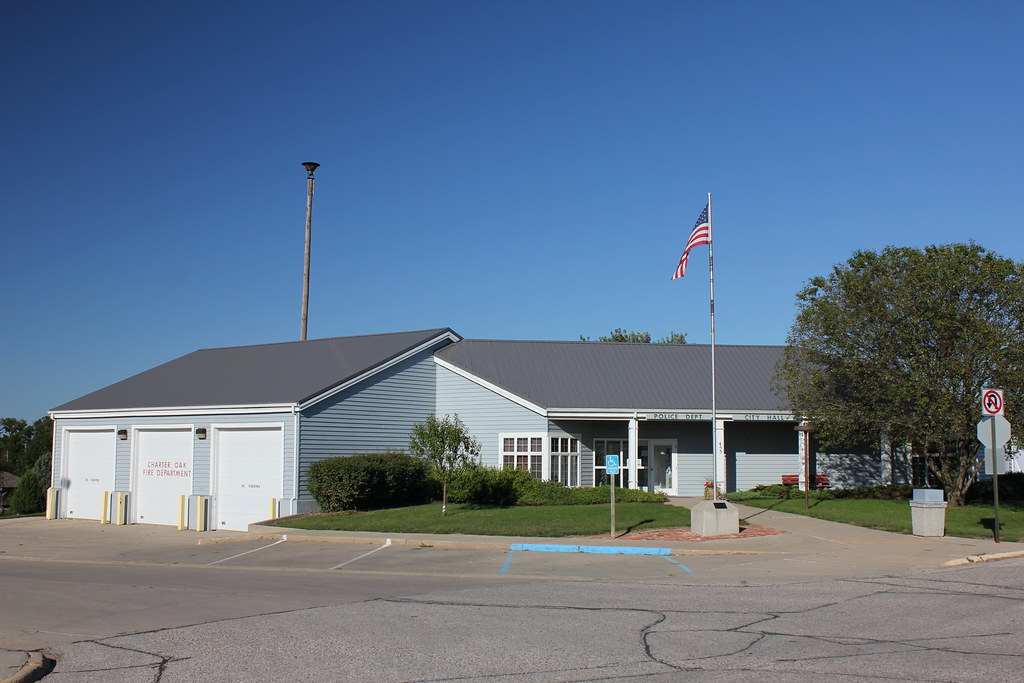Fire Station & City Hall Charter Oak, IA Tom McLaughlin Flickr