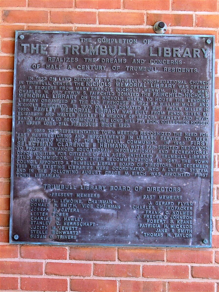 TRUMBULL PUBLIC LIBRARY LIBRARY'S HISTORY LIBRARY'S HI… Flickr