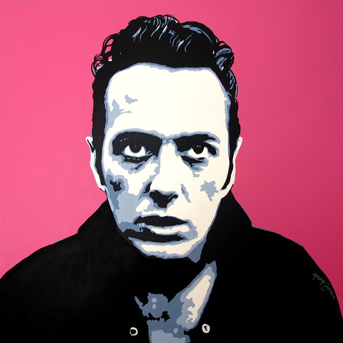 joe strummer acrylic on canvas 90cm x 90cm [approx 3' x 3'… Gary