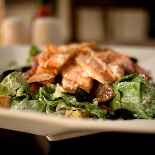 Caesar salad with salmon Mister Bean Coffee Spotted on F… Flickr