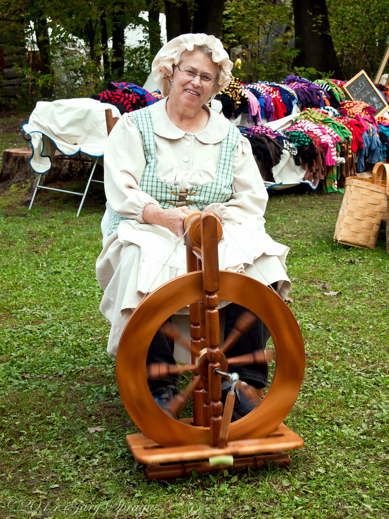 Spinning Wheels Got to go Round This young spinner at Penn… Flickr