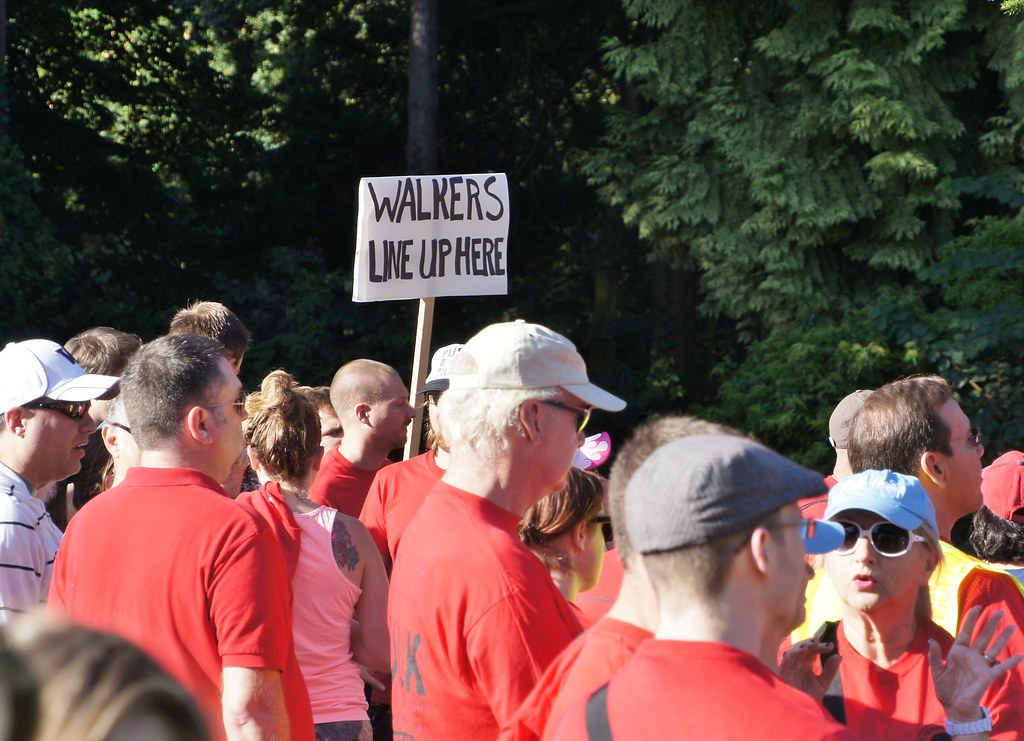 Walkers Line Up Here Seattle AIDS Walk, 2011. From the web… Flickr