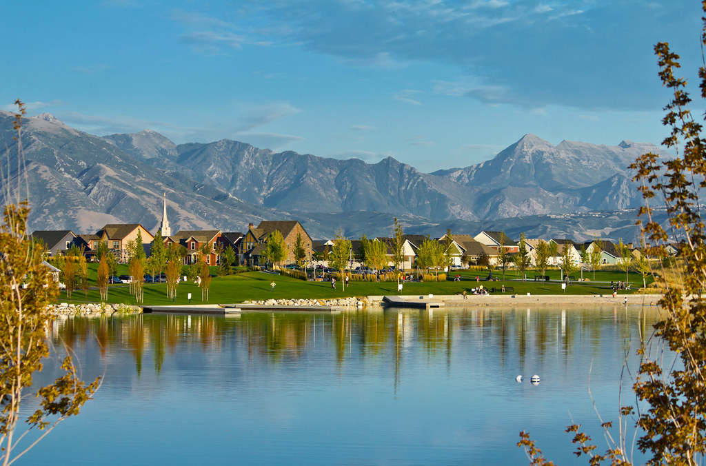 Early Fall at Oquirrh Lake Taken in Daybreak, Utah. The 65… Flickr