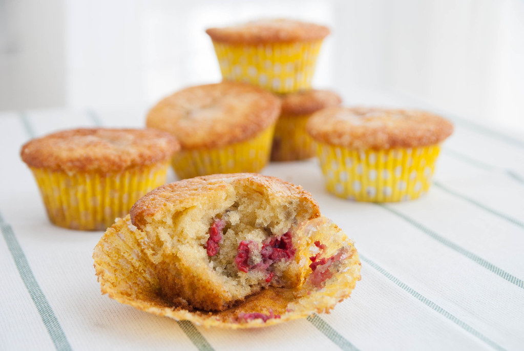 Muffins de frambuesas y yogurt Cómo preparar unos delicios… Flickr