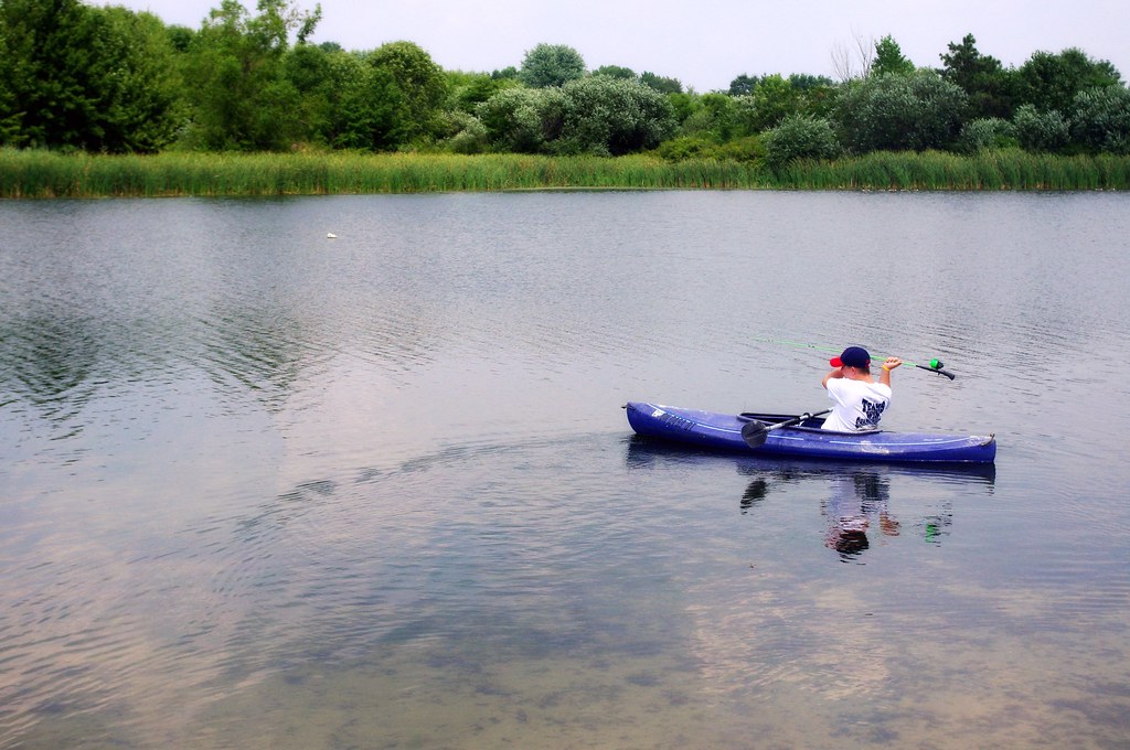 fishing they made a lake.. to fish in and swim in. its lov… Flickr