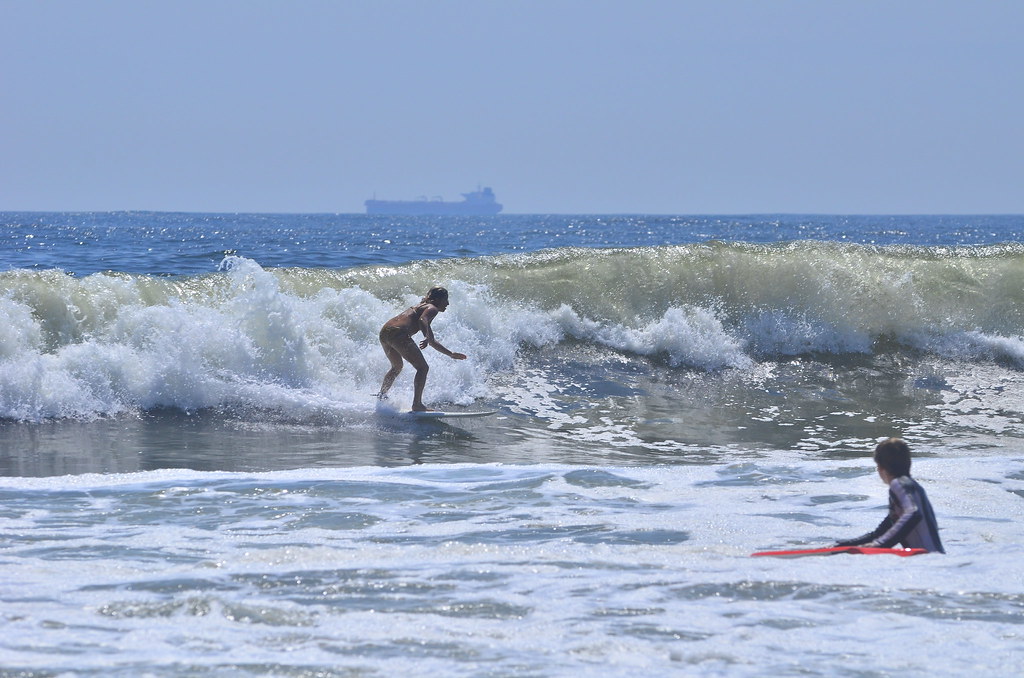 surfing surfer Long Beach NY Long Beach New York Hurricane… Flickr